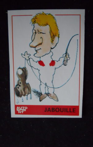 FIGURINA STICKERS AUTOSPRINT 1979 JEAN PIERRE JABOUILLE  [AFZ]