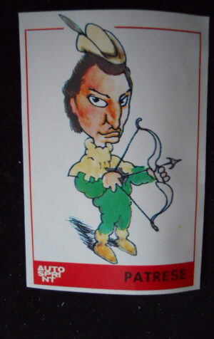 FIGURINA STICKERS AUTOSPRINT 1979 RICCARDO PATRESE  [AFZ]
