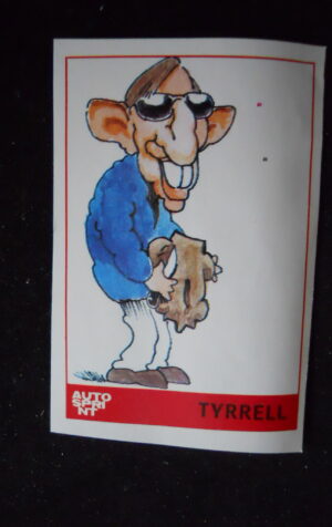 FIGURINA STICKERS AUTOSPRINT 1979 KEN TYRRELL  [AFZ]