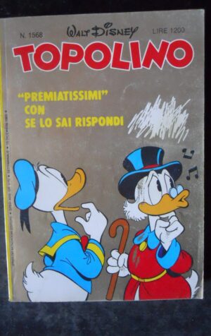 TOPOLINO n°1568      Con catalogo He-MA Master Of Universe [W27]