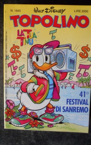 TOPOLINO n°1840      [W28]