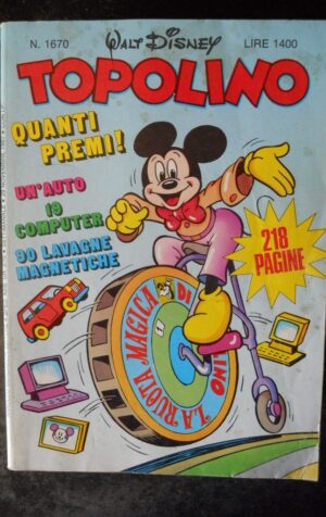 TOPOLINO n°1670      [W31]