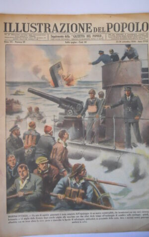 ILLUSTRAZIONE DEL POPOLO n°39 1940 inserto tutta la flotta navi Inglesi  [G777]