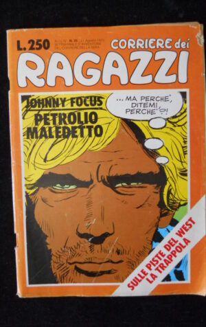 CORRIERE DEI RAGAZZI n°35 1975 Johnny Focus Trevisan Moliterni  [G674]