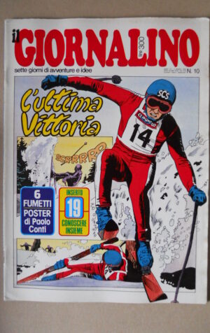 Giornalino n°10 1978 Poster Paolo Conti + Inserto Linus + Petra Cherie [G570]