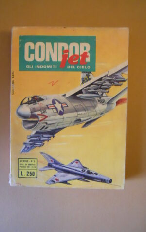 CONDOR JET Gli Indomiti del cielo n°2 1974 edizioni Metro  - Mediocre [C65]