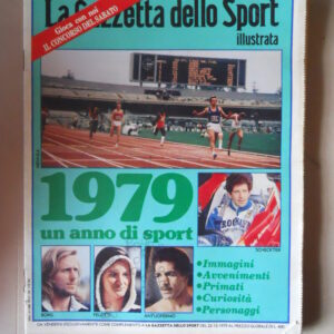 GAZZETTA SPORT Illustrata 51-52 1979 un anno di Sport Borg Scheckter [M10A]