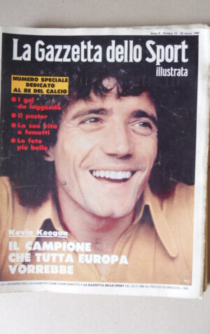 GAZZETTA SPORT Illustrata 12 1980 Speciale Kevin Keegan con Poster [M10A]