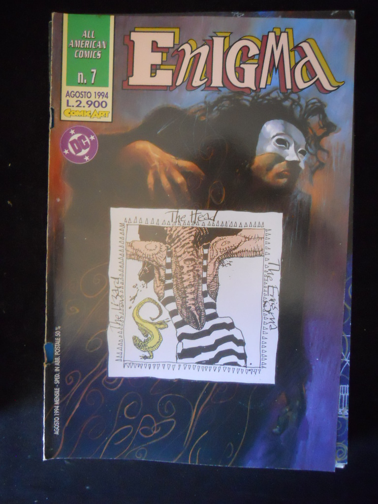 ENIGMA Milligan & Fegredo All American Comics n°7 1994 Comic Art  [H059]