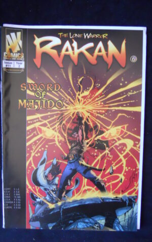 RAKAN The Lone Warrior #11 2002 AK Comics con poster  [SA56]