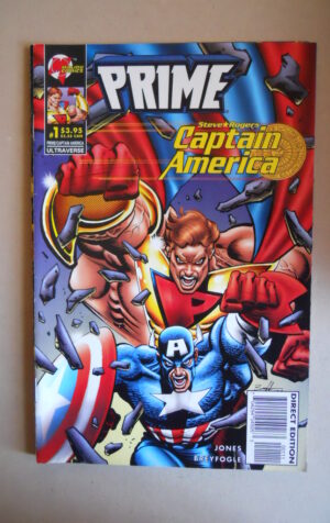 PRIME / CAPTAIN AMERICA Ultraverse #1 1996 Malibu Marvel Comics [SA48]