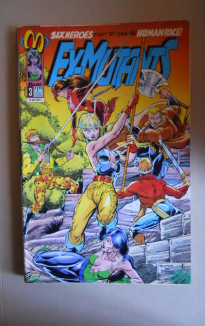 EX-MUTANTS #3 1993 Malibu Comics [SA48]