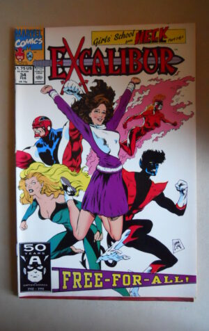EXCALIBUR #34 1991 Marvel Comics [SA48]
