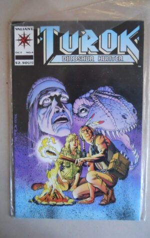 TUROK Dinosaur Hunter #4 1992 Valiant Comics [SA48]