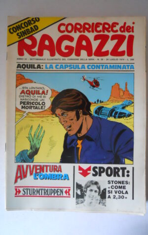 CORRIERE DEI RAGAZZI n°30 1974 con Albo Avventura L' Ombra [G639]