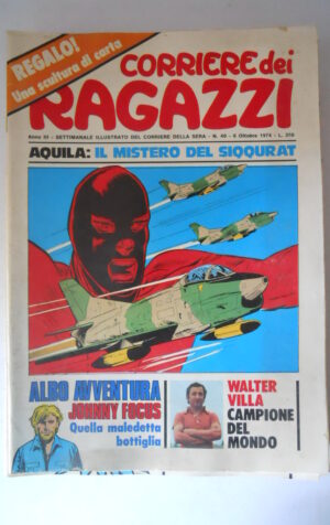 CORRIERE DEI RAGAZZI n°40 1974 con Albo Avventura di Micheluzzi [G639]