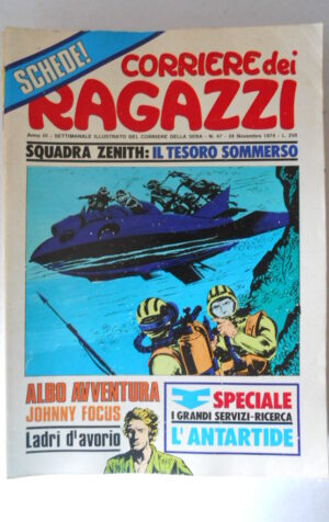 CORRIERE DEI RAGAZZI n°47 1974 con Albo Avventura di Micheluzzi + Schede [G639]