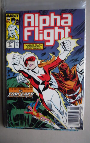 ALPHA FLIGHT #71 1989 Marvel Comics [SA50]