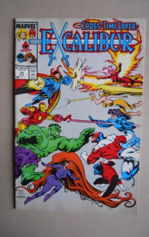 EXCALIBUR #14 1989 Marvel Comics [SA50]