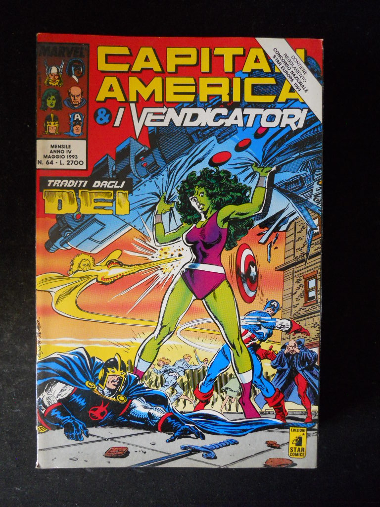 CAPITAN AMERICA & I VENDICATORI n°64 1993 Marvel Italia  [H077]