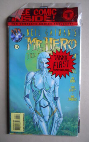 MR HERO Neil Gaiman's #13 Tekno Comix - Anniversary 2x1 Comics [SA50]