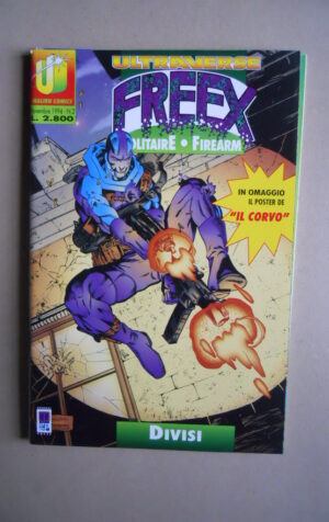 FREEX #2 1994 Ultraverse [SA51] con Poster IL CORVO Brandon Lee