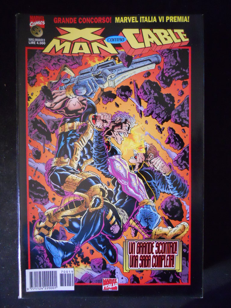 MARVEL CROSSOVER n°19 1997 X-MAN contro CABLE Marvel Italia [H078]