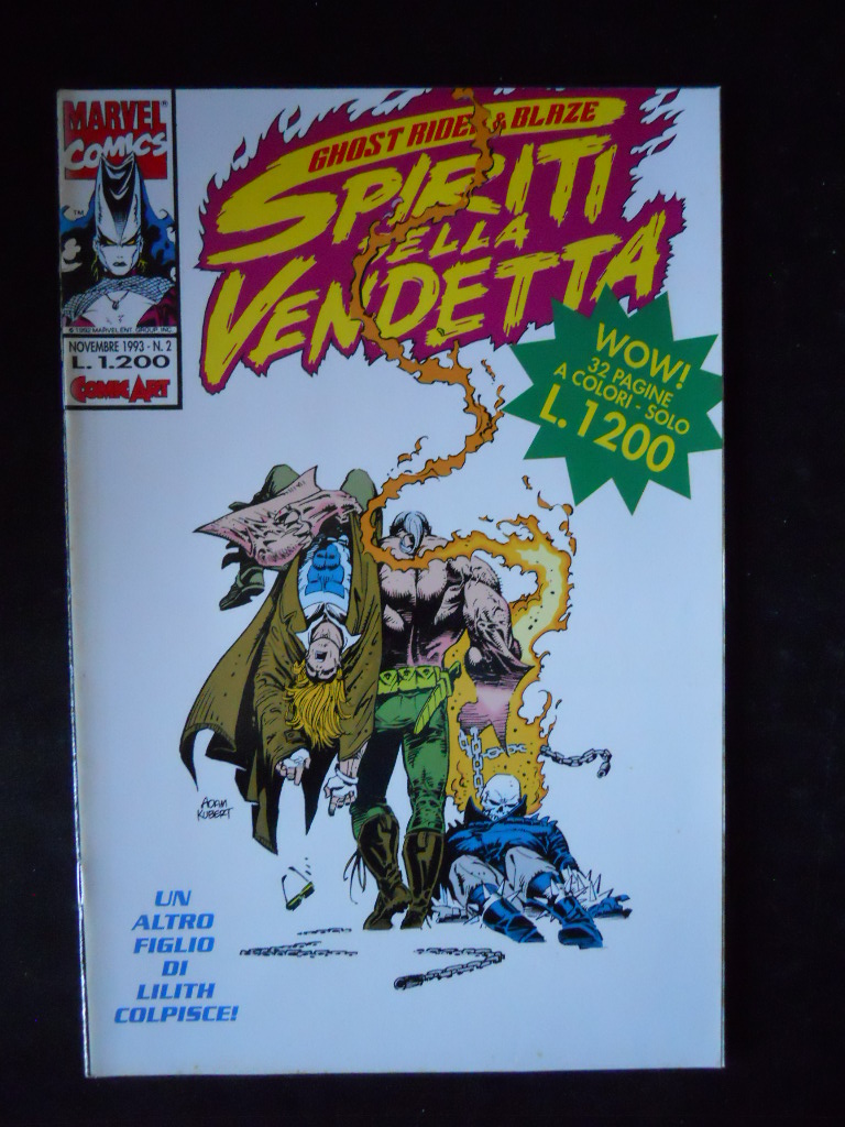 SPIRITI DELLA VENDETTA di Ghost Rider n°2 1993 Marvel Comic Art  [H081]