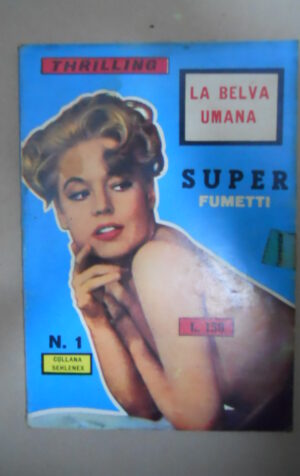 Collana Sehlenex #1 1967 Fumetto Castelli Thrilling La Belva Umana [G370I] RARO!