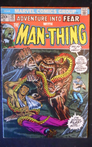 FEAR MAN-THING #12 1973 Marvel Comics  [G483]