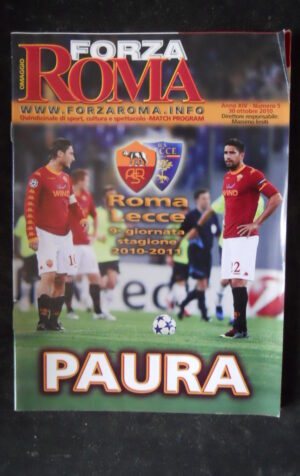 FORZA ROMA n°5 2010 Roma Lecce - con posterino Mexes  [W11]