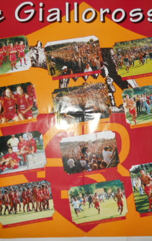POSTER ROMA 80x55 cm 1997 Maglia Giallo Rossa [AS5-202]