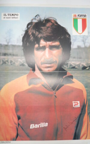 POSTER ROMA 40x30 cm 1982  Aldo Maldera [AS5-191]