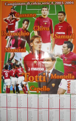 POSTER ROMA 60x40 cm Squadra Roma [AS5-186]