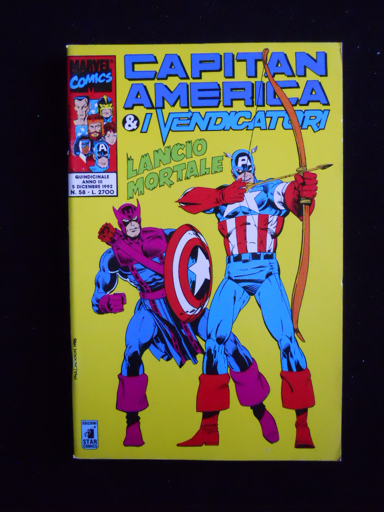 CAPITAN AMERICA & I VENDICATORI n°58 1992 Marvel Italia Star Comics [MZ3A]