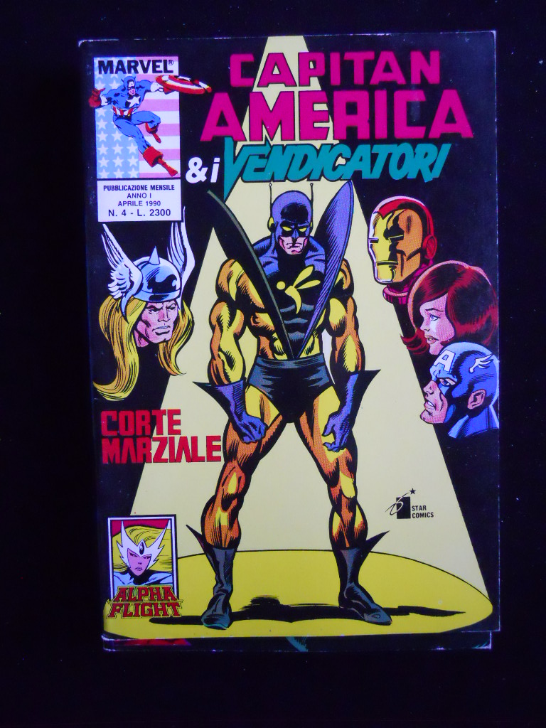 CAPITAN AMERICA & I VENDICATORI n°4 1990 Marvel Italia Star Comics [MZ3A]