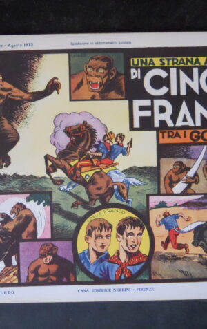 CINO E FRANCO Tra I Gorilla 5 1973 Ristampa Anastatica Nerbini [M5A]  
