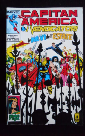 CAPITAN AMERICA & I VENDICATORI n°32 1991 Marvel Italia [G694]