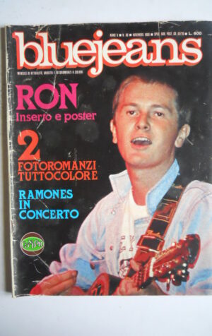 BLUEJEANS n°48 1980 Poster Ron Rosalino Cellamare [JS12]