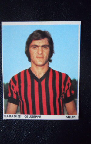 Figurina Calciatori Album Guerin Sportivo 1974-75 MILAN Sabadini Giuseppe [AF]