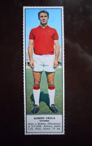 Figurina Calciatori Album Tempo 1966-67 - LIVORNO Albino Cella   [AF]