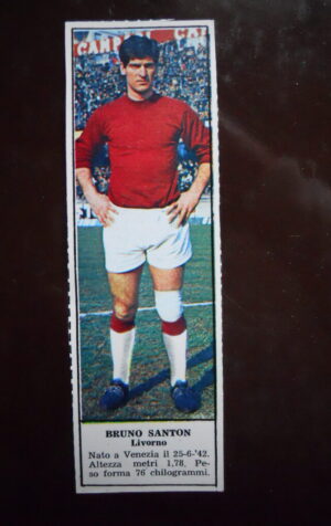 Figurina Calciatori Album Tempo 1966-67 - LIVORNO Bruno Santon   [AF]