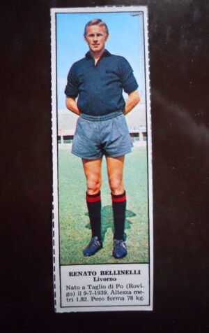 Figurina Calciatori Album Tempo 1966-67 - LIVORNO Renato Bellinelli   [AF]