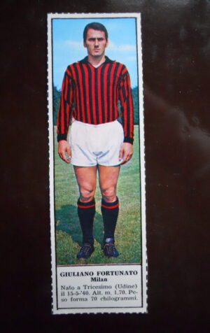 Figurina Calciatori Album Tempo 1966-67 - MILAN Giuliano Fortunato    [AF]