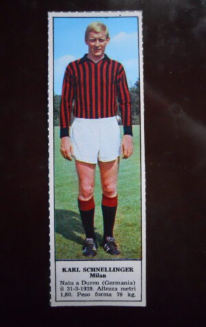 Figurina Calciatori Album Tempo 1966-67 - MILAN Karl Schnellinger    [AF]