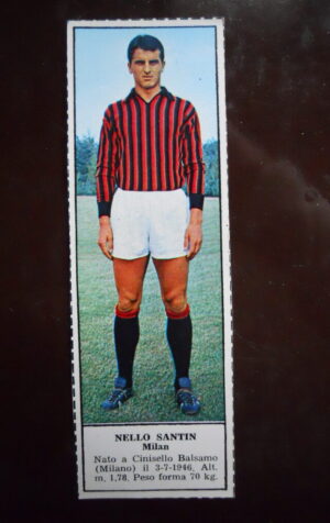 Figurina Calciatori Album Tempo 1966-67 - MILAN Nello Santin    [AF]