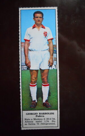 Figurina Calciatori Album Tempo 1966-67 - PADOVA Giorgio Barbolini   [AF]