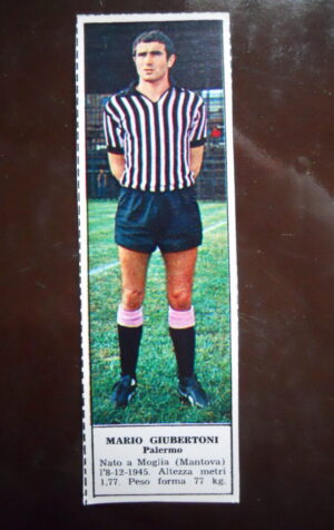 Figurina Calciatori Album Tempo 1966-67 - PALERMO Mario Giubertoni      [AF]