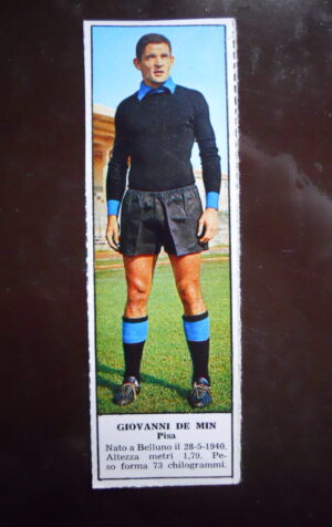 Figurina Calciatori Album Tempo 1966-67 - PISA Giovanni De Min    [AF]
