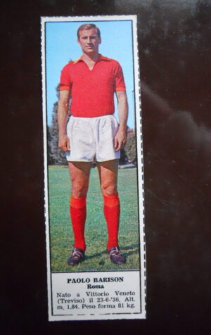 Figurina Calciatori Album Tempo 1966-67 - ROMA Paolo Barison   [AF]